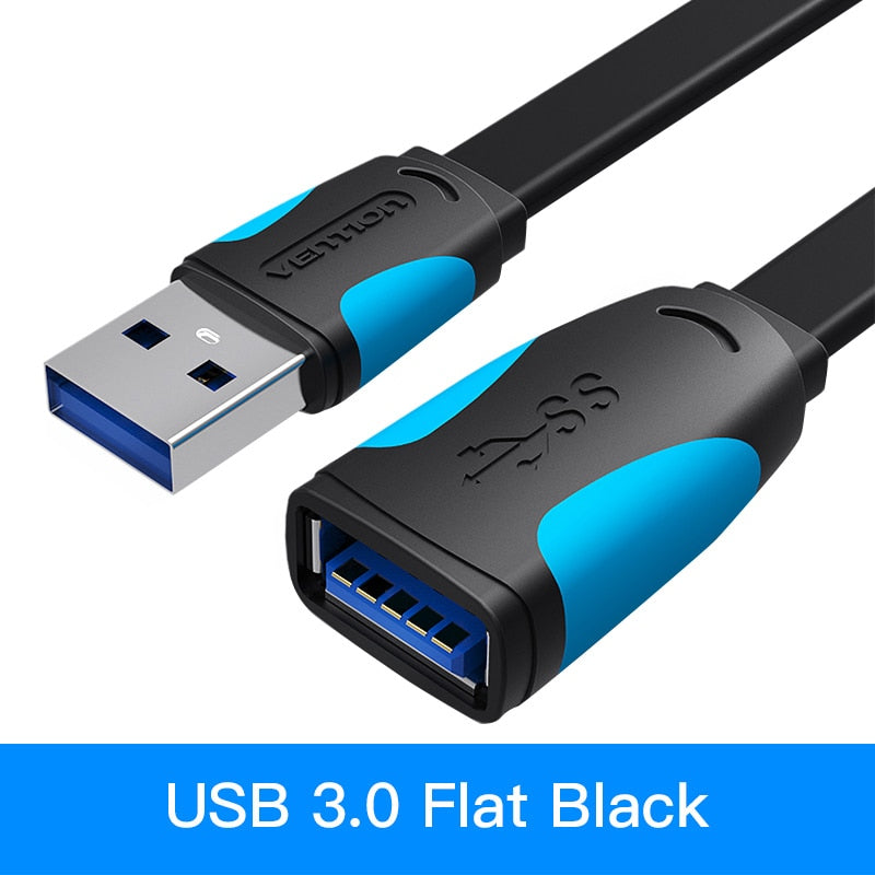 كابل تمديد USB 3.0 من فينتون، ذكر إلى أنثى، كابل تمديد فائق السرعة، متوافق مع أجهزة الكمبيوتر المحمول والمكتبي ووصلات USB 2.0