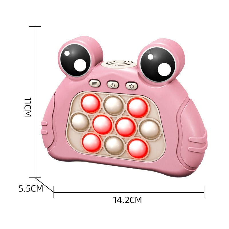Funny Bubble Puzzle Game Machine Light Up Electronic Gaming Reliever Squeeze Toy Handle Fast Push Bubble toy