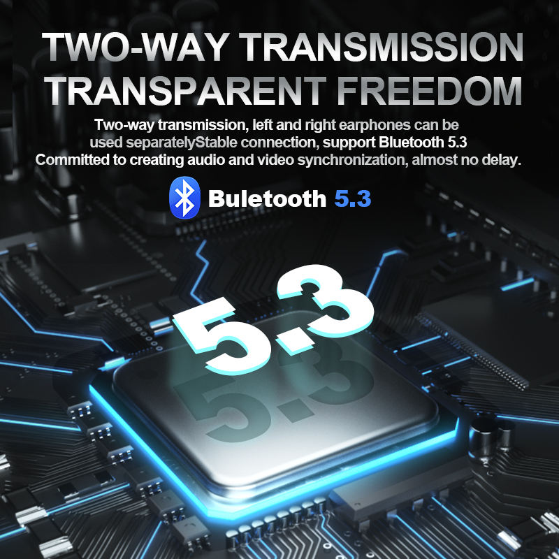 YX06 Transparent Bluetooth Headset Low Delay Wireless TWS Game Video Games Sports Headset