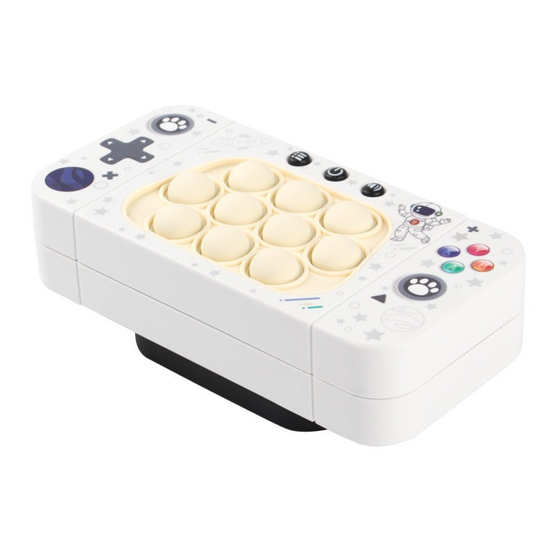 Funny Bubble Puzzle Game Machine Light Up Electronic Gaming Reliever Squeeze Toy Handle Fast Push Bubble toy