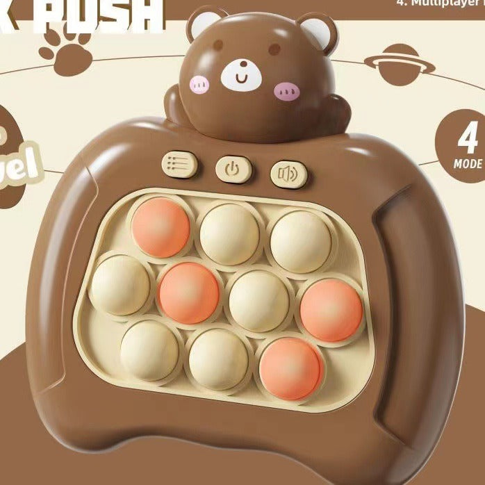 Funny Bubble Puzzle Game Machine Light Up Electronic Gaming Reliever Squeeze Toy Handle Fast Push Bubble toy