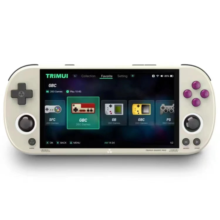 Trimui Smart Pro 4.96 Inch  IPS 1280*720 Screen Handheld Game Console Open Source Pocket 26 Simulators Retro Video Games Console