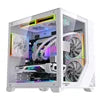LOVINGCOOL High Quality MATX ITX PC Gamer Desktop Cases Mid Tower with 120mm RGB Fan Tempered Glass for Gaming PC