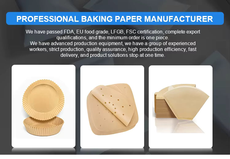 Customizable 6.3 Square Inch Disposable Baking Tray Double-Sided Coating Oil Absorbing Liner Air Fryer Food Print for Paper