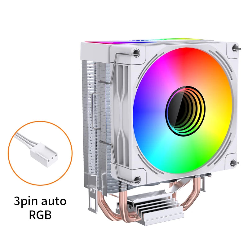 LOVINGCOOL OEM 90mm Gaming PC CPU Air Cooler with 2 Heat Pipe 3Pin CPU Processor Cooling Fan for LGA 1700/1200/115X/1366