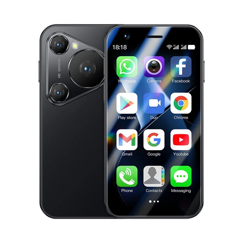 هاتف SOYES P70 Pro Max هوت سيلينج بحجم الجيب 1 جيجابايت + 16 جيجابايت وشاشة تعمل باللمس مقاس 3.0 بوصة ويدعم شريحتي اتصال 3G أصغر هاتف ذكي صغير