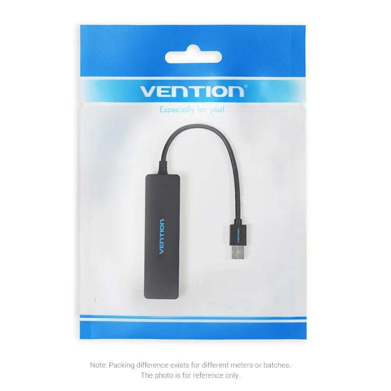 Vention 4-Port USB 3.0 2.0 Ultra Slim Data Hub for Macbook, Mac Pro/mini, iMac, Surface Pro, XPS, Notebook PC, USB Flash Drives