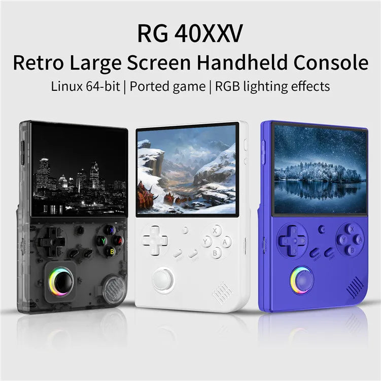 Handheld Gaming ANBERNIC RG40XXV 4.0" IPS Screen 720x1280 Linux Handheld Video Games Device for Birthday Gift RG 40XXV