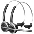 1/2 Pack Mpow M5 Bluetooth V5.0 Headset Wireless Truck Driver Headphones Hands-free Call Headset with Mic for Call Center Office