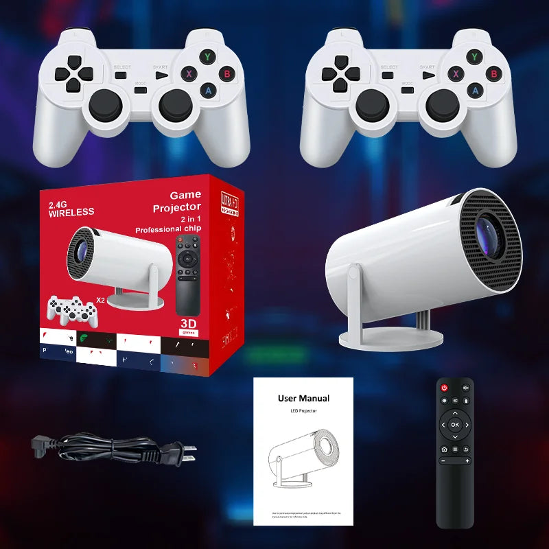 F300 M300 Max Full 720P Projector & Game Console Portable Home Video Games Android Smart Portable Projector