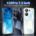 هاتف الألعاب الأصلي C20 Pro 6.5 بوصة عالي الدقة بنظام أندرويد 8.1، هاتف ذكي ببطارية 2800 مللي أمبير، التعرف على الوجه، فتح ببصمة الإصبع، هاتف عالمي بتقنية 3G