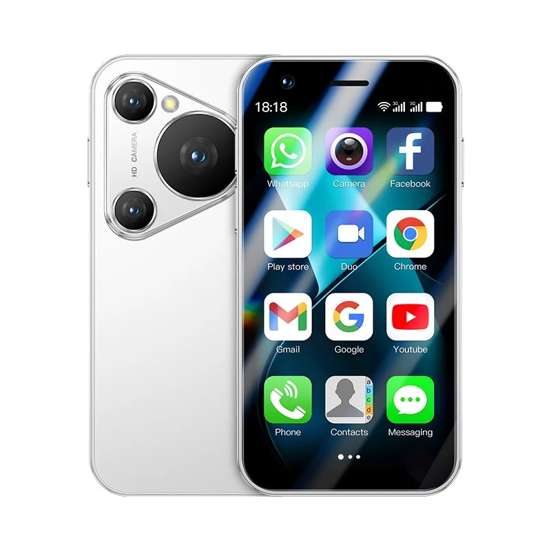 هاتف SOYES P70 Pro Max هوت سيلينج بحجم الجيب 1 جيجابايت + 16 جيجابايت وشاشة تعمل باللمس مقاس 3.0 بوصة ويدعم شريحتي اتصال 3G أصغر هاتف ذكي صغير