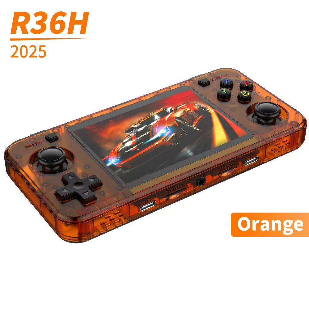 Newest R36H R36S Retro 3.5 Inch IPS Screen Handheld Game Console Open Source Linux System 64GB 13000+ Pocket Video Games Player
