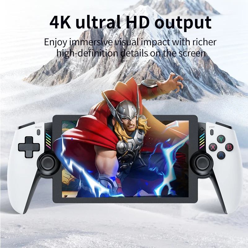 NEW Mini M28 Retro Video Game Console Wi-Fi 7 Inch IPS Screen 4000mAh Octa-core CPU Linux OS Portable Pocket Player Support Ps2