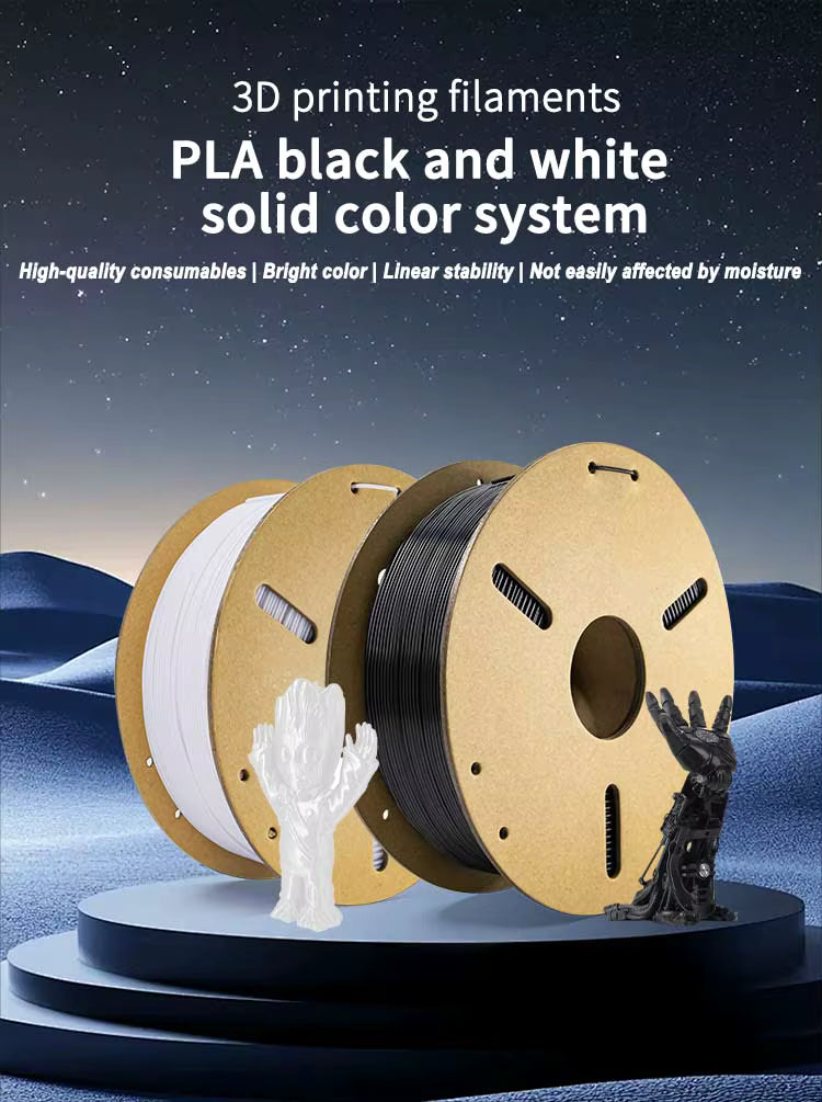 1KG PLA-F PLA+ WHITE Color 1.75mm 3D Printer Filament Concumables 3D Printing Filiament White for 3D Printer 3D Pen