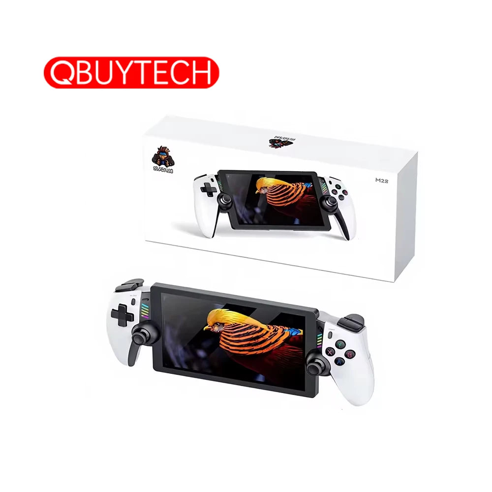 NEW Mini M28 Retro Video Game Console Wi-Fi 7 Inch IPS Screen 4000mAh Octa-core CPU Linux OS Portable Pocket Player Support Ps2