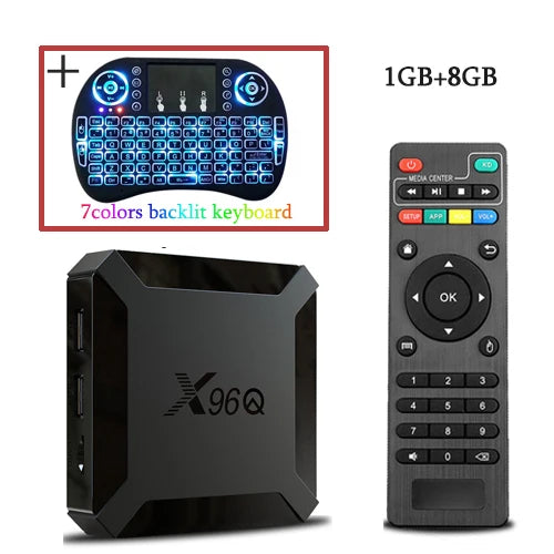Fast Shipping X96Q Android 10.0 Smart TV BOX 2GB 16GB Allwinner H313 Quad Core 2.4G WIFI 4K Set Top Box 1GB 8GB