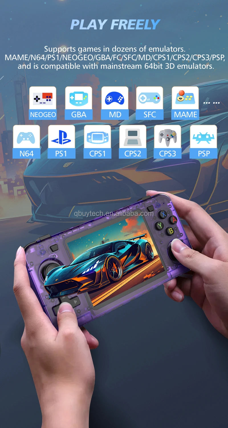 New Retro 3.5 Inch IPS Color Screen O30S Handheld Game Console Powerful Video Games Player Replacing RG35XX H