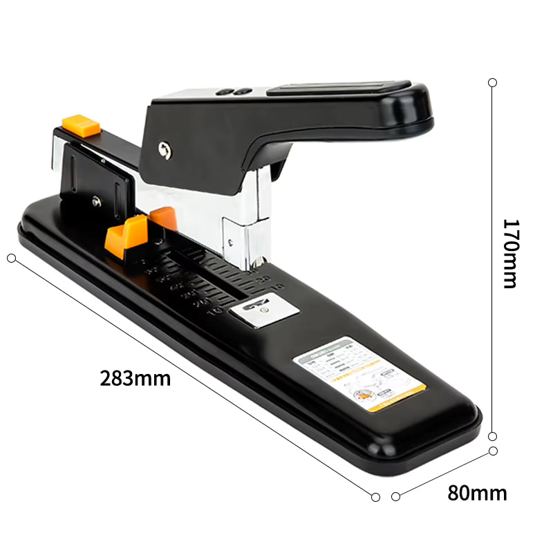 0390 Heavy Duty Manual Stapler White Large Capacity Binding 80 Sheets per Order 12pcs per Carton Set