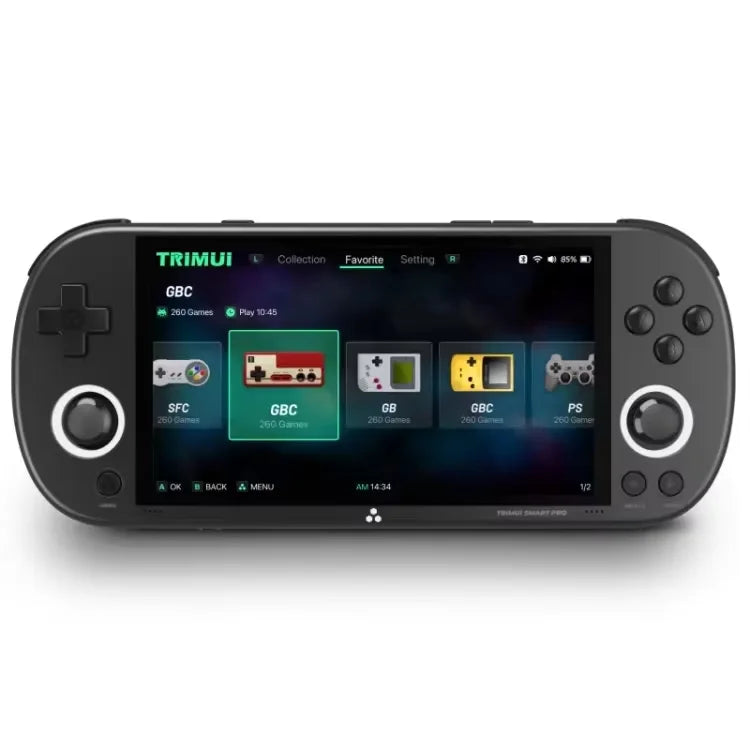 C 64gb 128gb 256gb Trimui Smart Pro 4.96 Inch Screen Open Source Handheld Gaming Console Pocket Retro Video Games Console TRIMUI