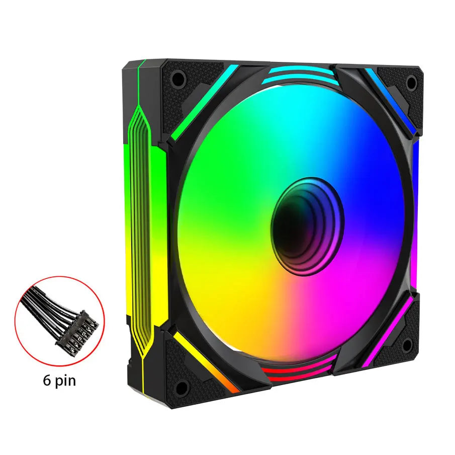 Lovingcool Best Selling OEM 120mm Argb Cooling Fan Gaming PC Case Cpu Cooler Fan ARGB SYNC Fan Controller PC for Desktop PC