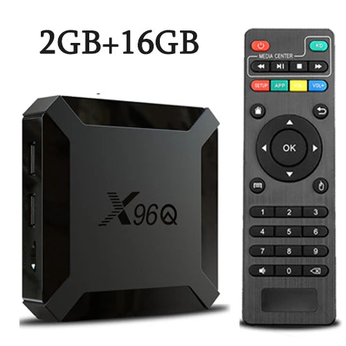Fast Shipping X96Q Android 10.0 Smart TV BOX 2GB 16GB Allwinner H313 Quad Core 2.4G WIFI 4K Set Top Box 1GB 8GB
