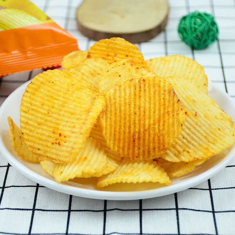 Angel Potato Chips 100g*5 bags, Yunnan Potato Chips, Spicy Barbecue Flavor, Original Flavor, Big Wave Potato Chips, Potato Chips