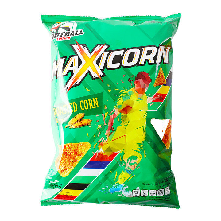 Indonesia Imported Max Barbecue Cheese Flavored Corn Flakes Triangle Chips Casual Puffed Snacks Wholesale