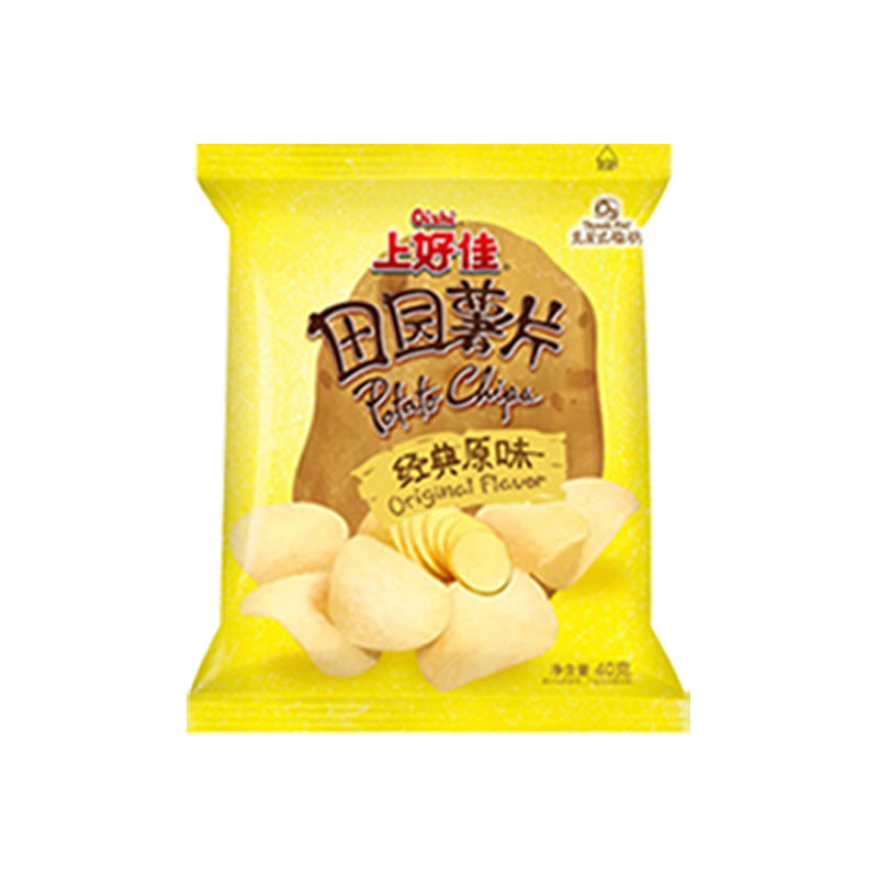 Shanghaojia Pastoral Potato Chips 40g, Barbecue Tomato Original Flavor Potato Chips, Puffed Food Snack Snack Wholesale