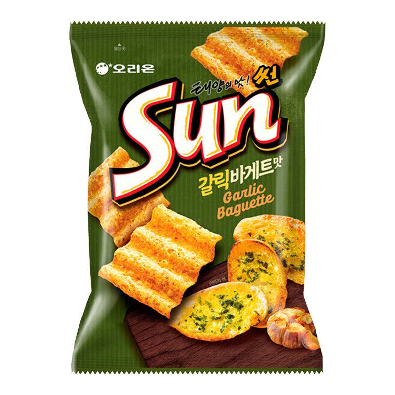 South Korea imported ORION Holiyou SUN sun corn chips crisps puffed food leisure afternoon tea snacks