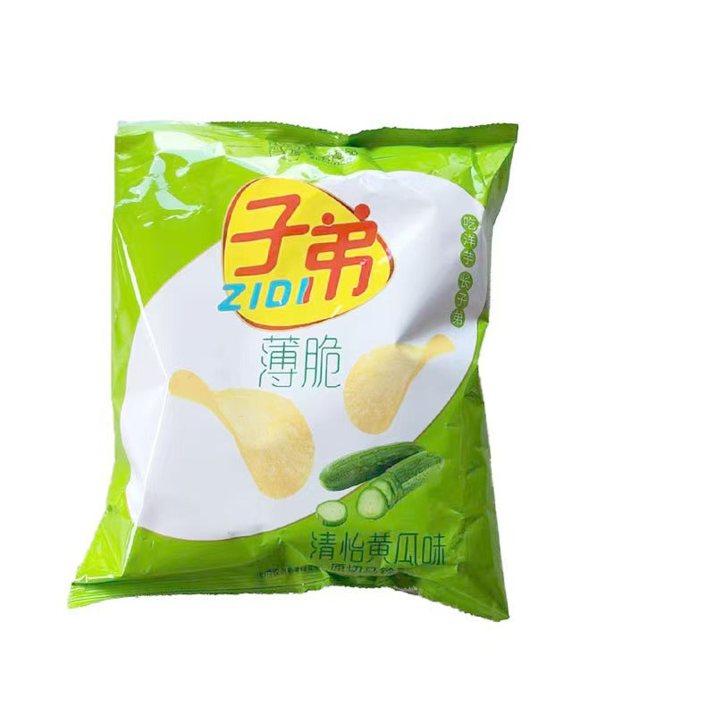 Zidi potato chips, original cut Zidi potato chips, Yunnan specialty puffed snack, spicy snack, snack, potato chips