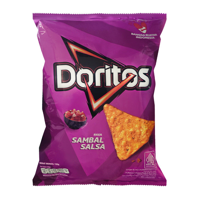 Doritos corn chips 120g Indonesian imported spicy grilled corn snack gift pack for cravings