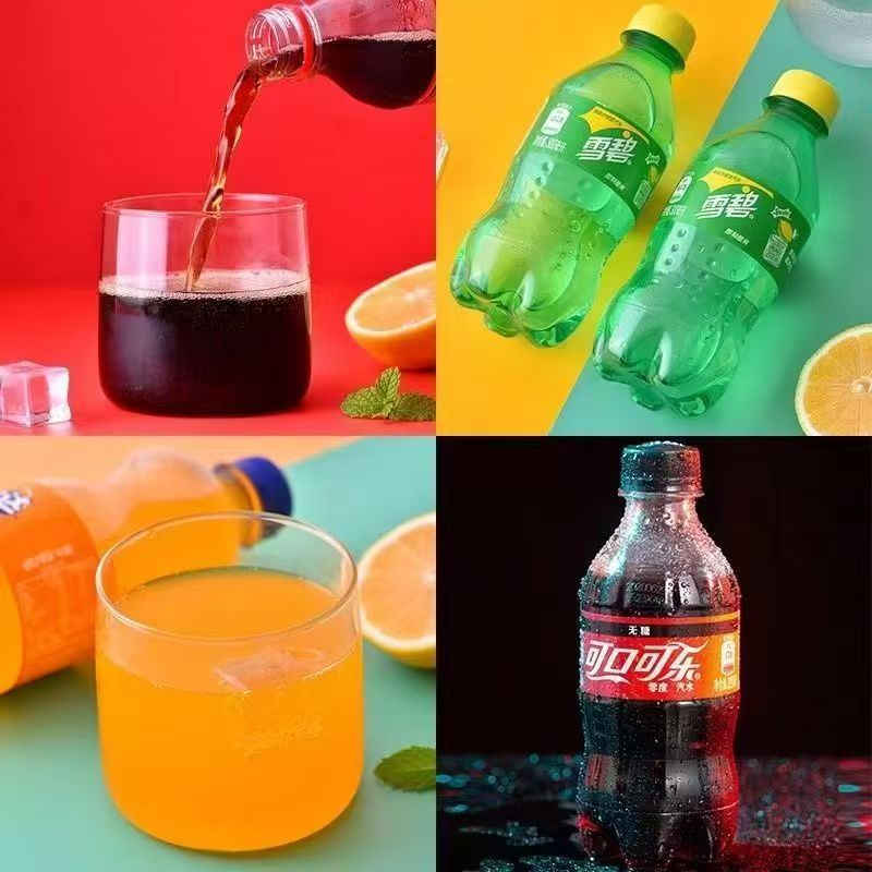 Sprite Iced Black Tea Sugar-Free Cola 300ml*6 bottles Authentic Small Bottle Summer Thirst Quenching Pepsi Fanta