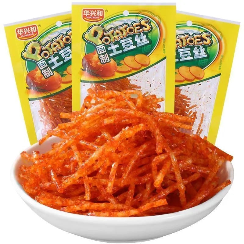 [Lightning Warehouse Exclusive] Childhood Nostalgic Snacks Wholesale 8090 Spicy Strips Mixed Gift Package Full Box of Spicy Snacks