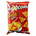 Indonesia Imported Max Barbecue Cheese Flavored Corn Flakes Triangle Chips Casual Puffed Snacks Wholesale