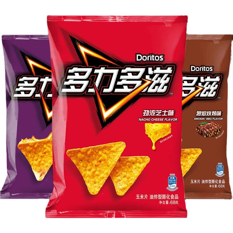 doritos Doritos Tortilla Chips 68g Cheese Flavor Barbecue Hot Spicy Cheese Flavor Potato Chips Casual Snack