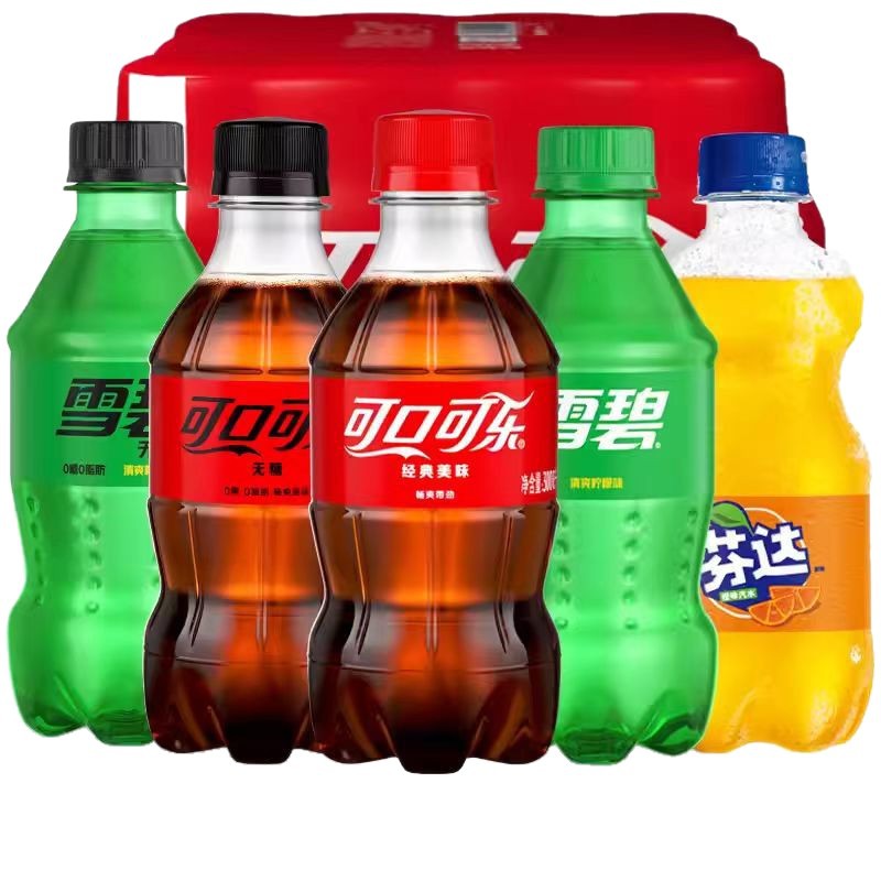 Sprite Iced Black Tea Sugar-Free Cola 300ml*6 bottles Authentic Small Bottle Summer Thirst Quenching Pepsi Fanta