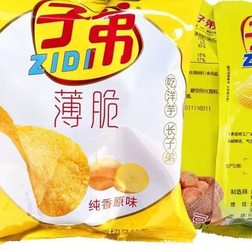 Yunnan Kunming special potato chips children's potato chips snacks spicy cucumber corn original 95g big bag whole piece