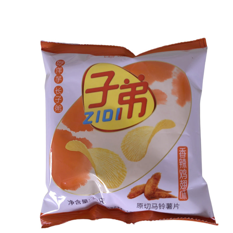 Yunnan specialty children's potato chips spicy potato chips office snacks snack food large package 30g