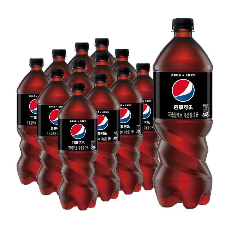 Pepsi Extreme Sugar Free Raspberry Lime Cola 1L*12 Bottles Full Box New Year's Goods Large Bottle Carbonated Soda Drink