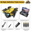 New B9 Pro RC Drone 4K 1080P Wide Angle Dual HD Camera Foldable Quadcopter WiFi FPV Altitude Hold， Long Endurance Drone - Equipped With Optical Flow Positioning And Dual High-definition Cameras, It Is The Perfect Gift For Adults And Aviation Photography E