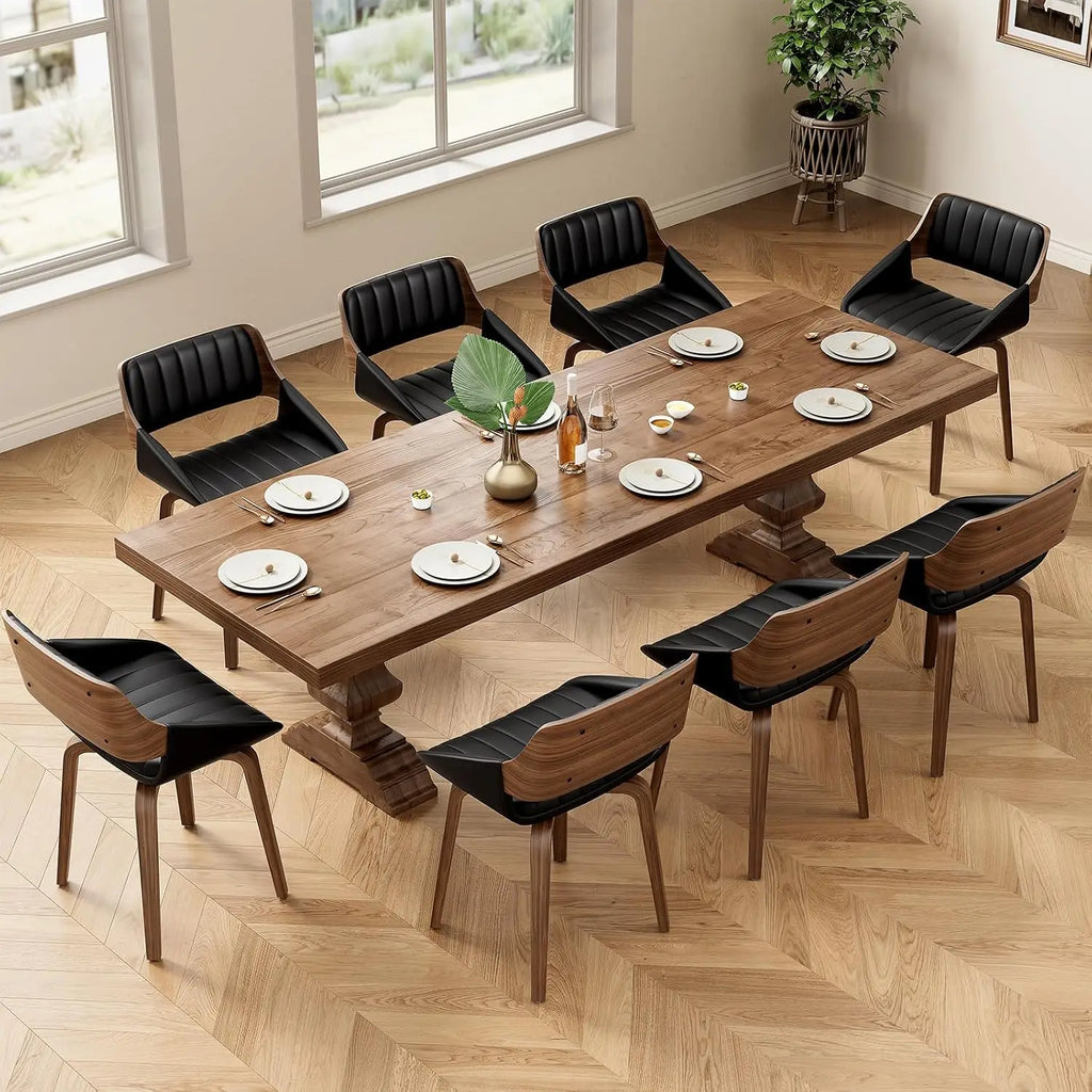 Dining Chairs with Armrest, Set of 8, Mid-Century Modern Kitchen Chair, Custom