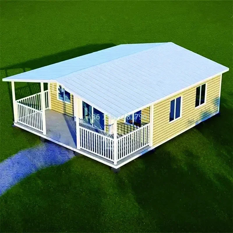 High Quality Folding House Living Villa Prefabricated Expandable Container House 2 Bedrooms Prefab Portable Mobile Tiny Home