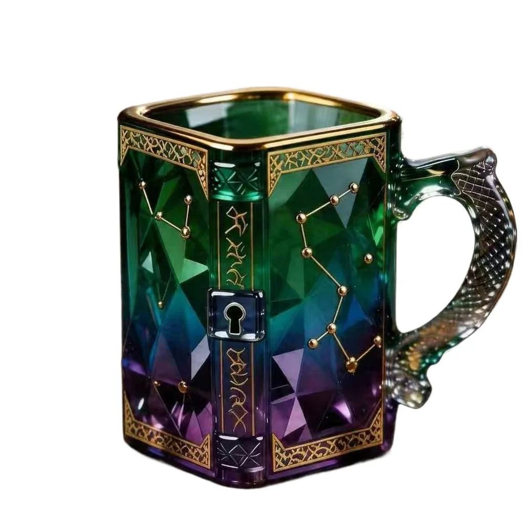 Creative Fantasy Constellation Mug Artistic Design Glass Cup Magic Theme Coffee Cup Cross-border New Arrival