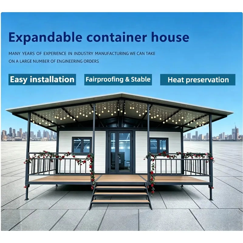 Large Container House 20Ft 40Ft 30Ft Expandable Container Prefabricated House Villa Prefab Luxury Portable Home Casa Contenedor