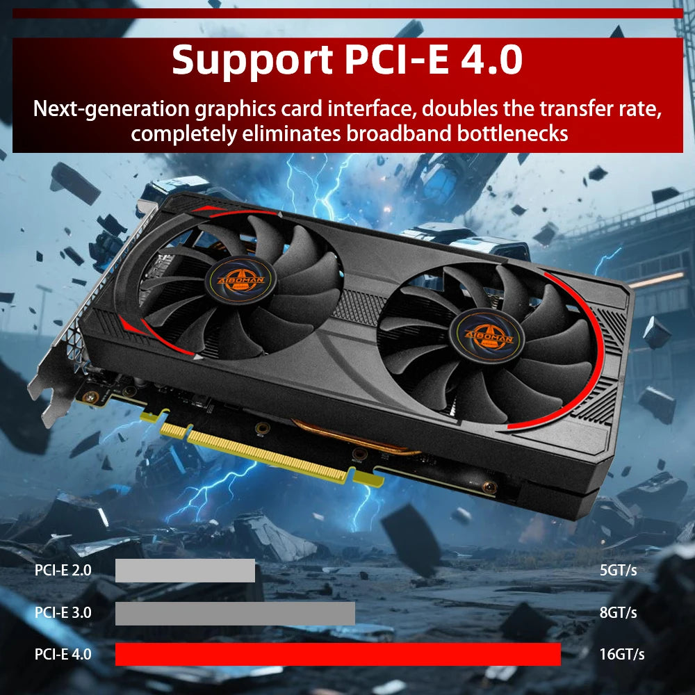 AIBOMAN Computer Graphics Cards RTX3070 8GB NVIDIA GPU GDDR6 256Bit 8Pin+8Pin PCI-E 4.0 rtx3070 8gb Suitable for  Gaming