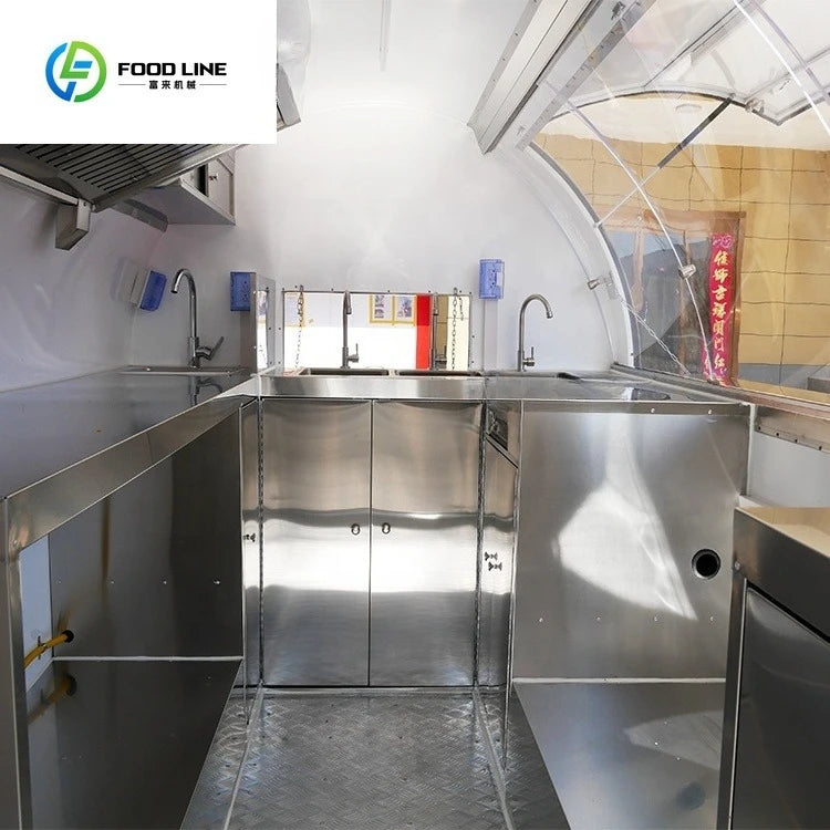 Remorque Comida Food Truck Fried Chicken Lunch Food Trailers Fully Equipped Kitchen