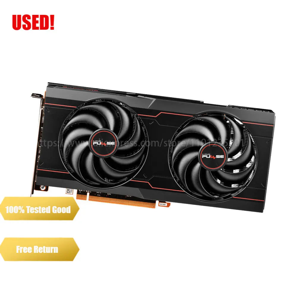 Sapphire RX 6600XT 8GB Video Card GPU AMD Radeon RX6600 Graphics Cards Desktop PC Computer Game
