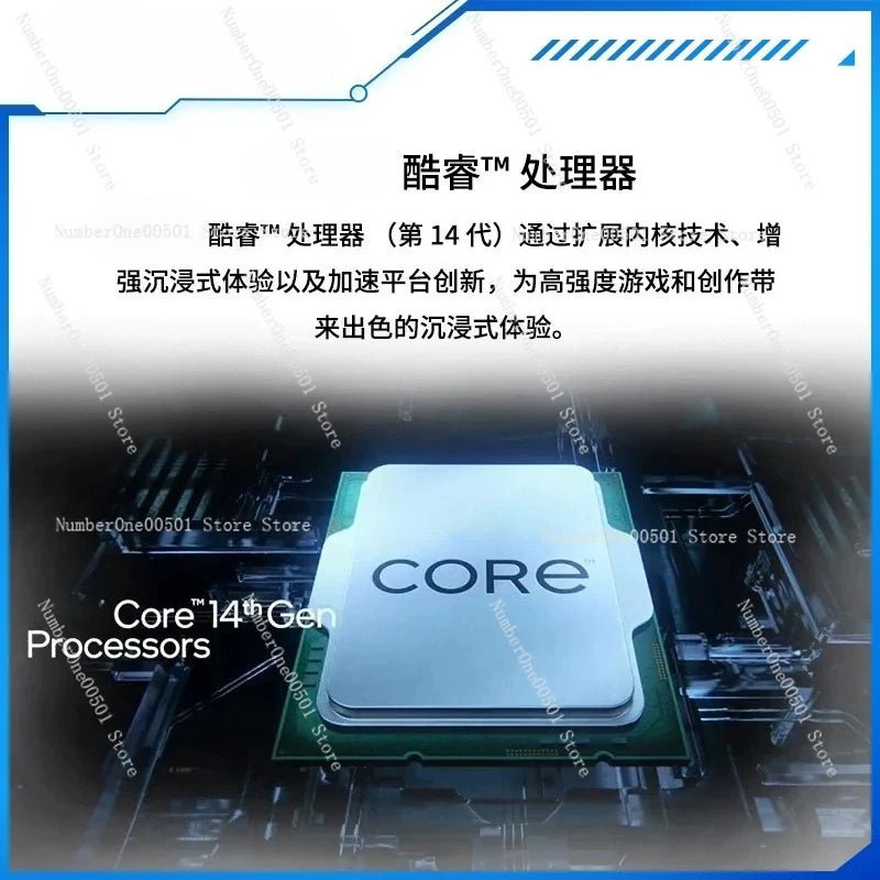 RTX 5060 14Th Gen I5 14600KF Fanless Gaming Desktop PC DIY Assembled Computer For E-Sports Home Office Use