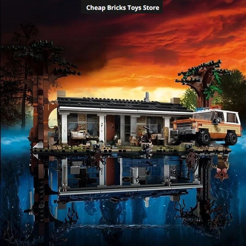 Upside Down House Bricks Building Blocks Compatible 2287pcs Reversible Dual Scene Building Model Christmas Gifts for Adults Toys